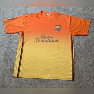 Kids Orange and Yellow Soccer Shirt
